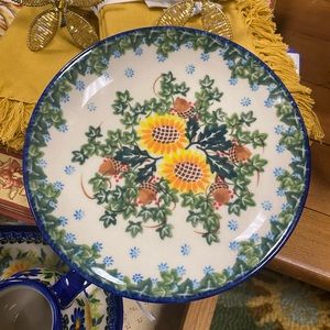 Polish Pottery Dessert Plate